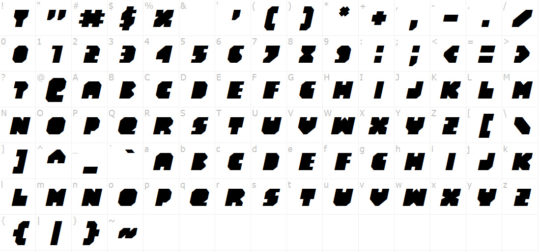 скачать шрифт Blaec Italic